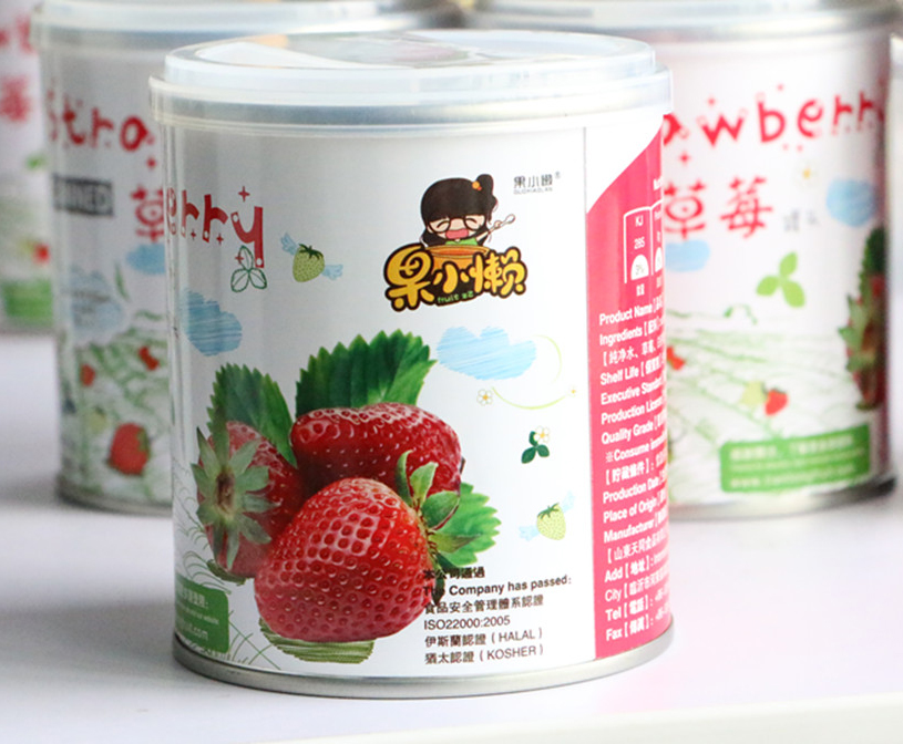 Canned strawberries